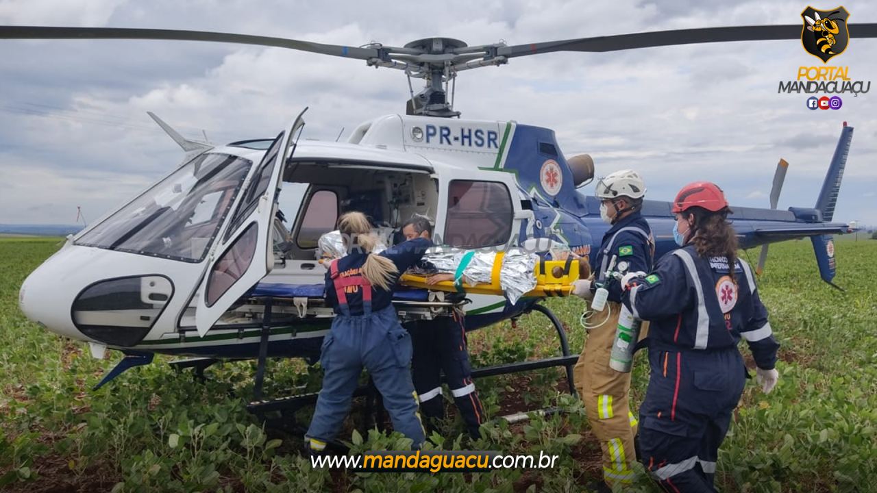 Capotamento em Mandaguaçu deixa mulher ferida