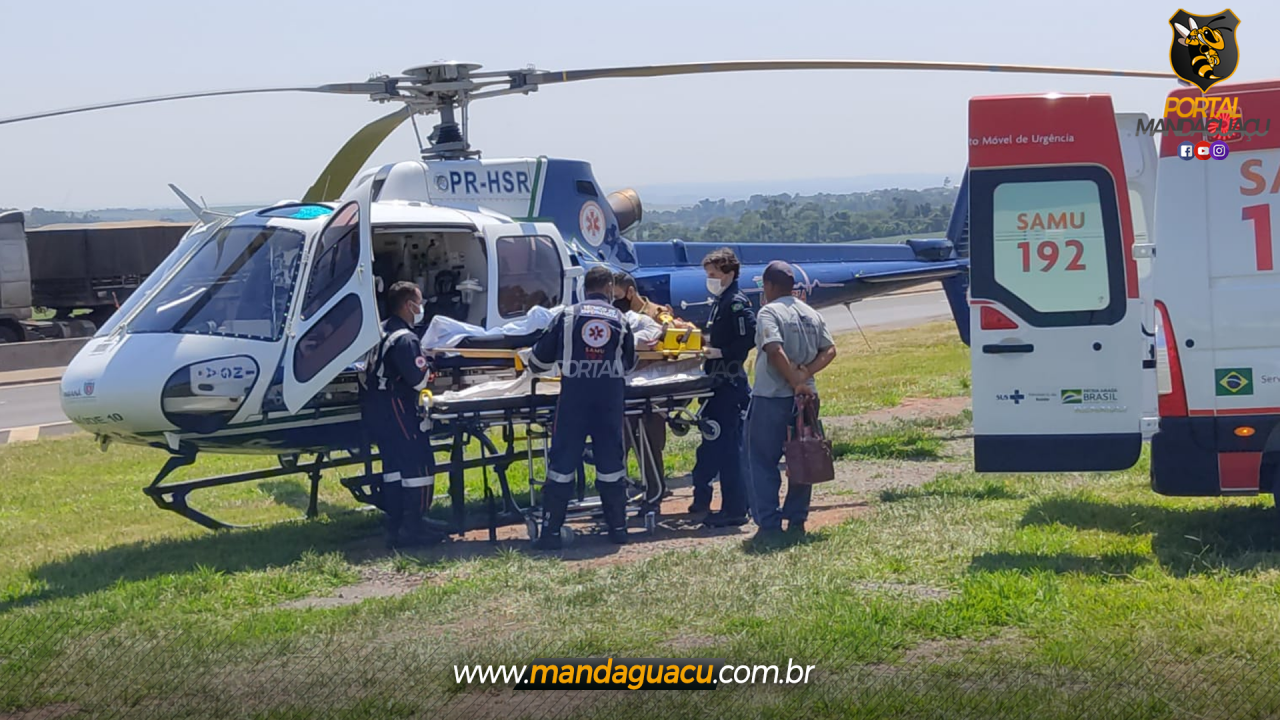 Trabalhadora fica ferida após sofrer queda de nível elevado em Mandaguaçu