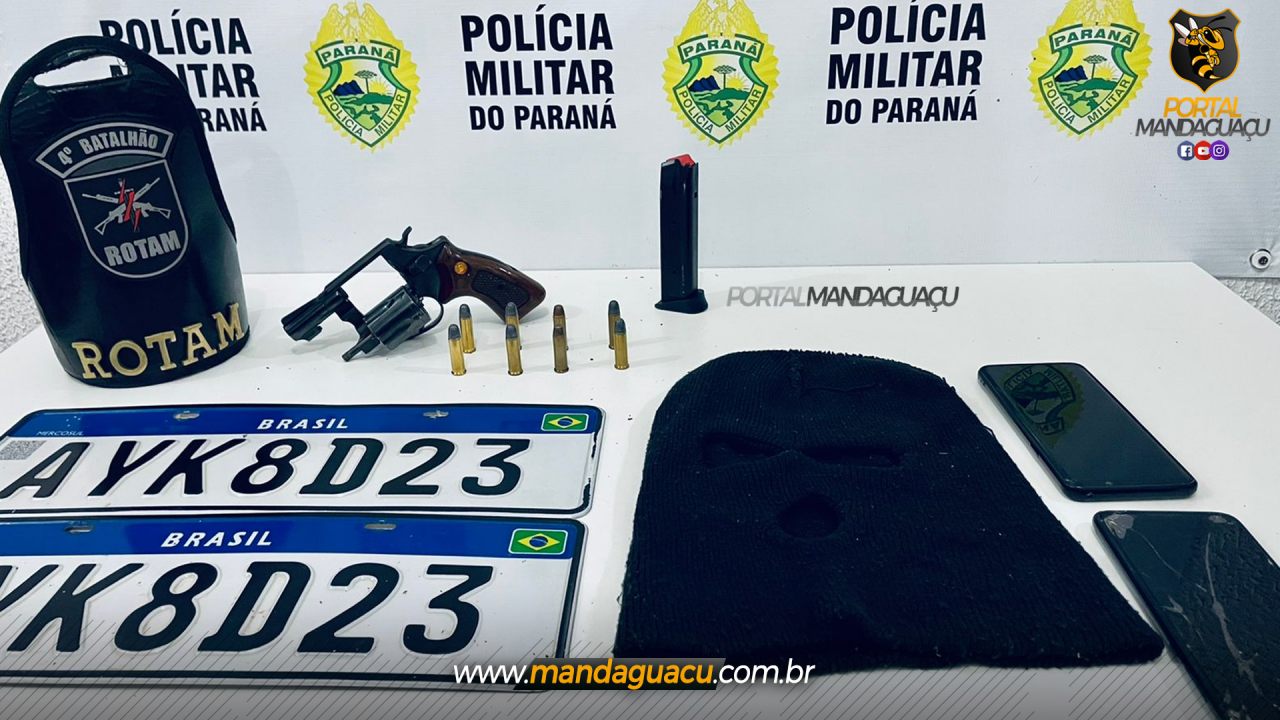 Ladrões de automóveis em Mandaguaçu são presos pela Polícia Militar