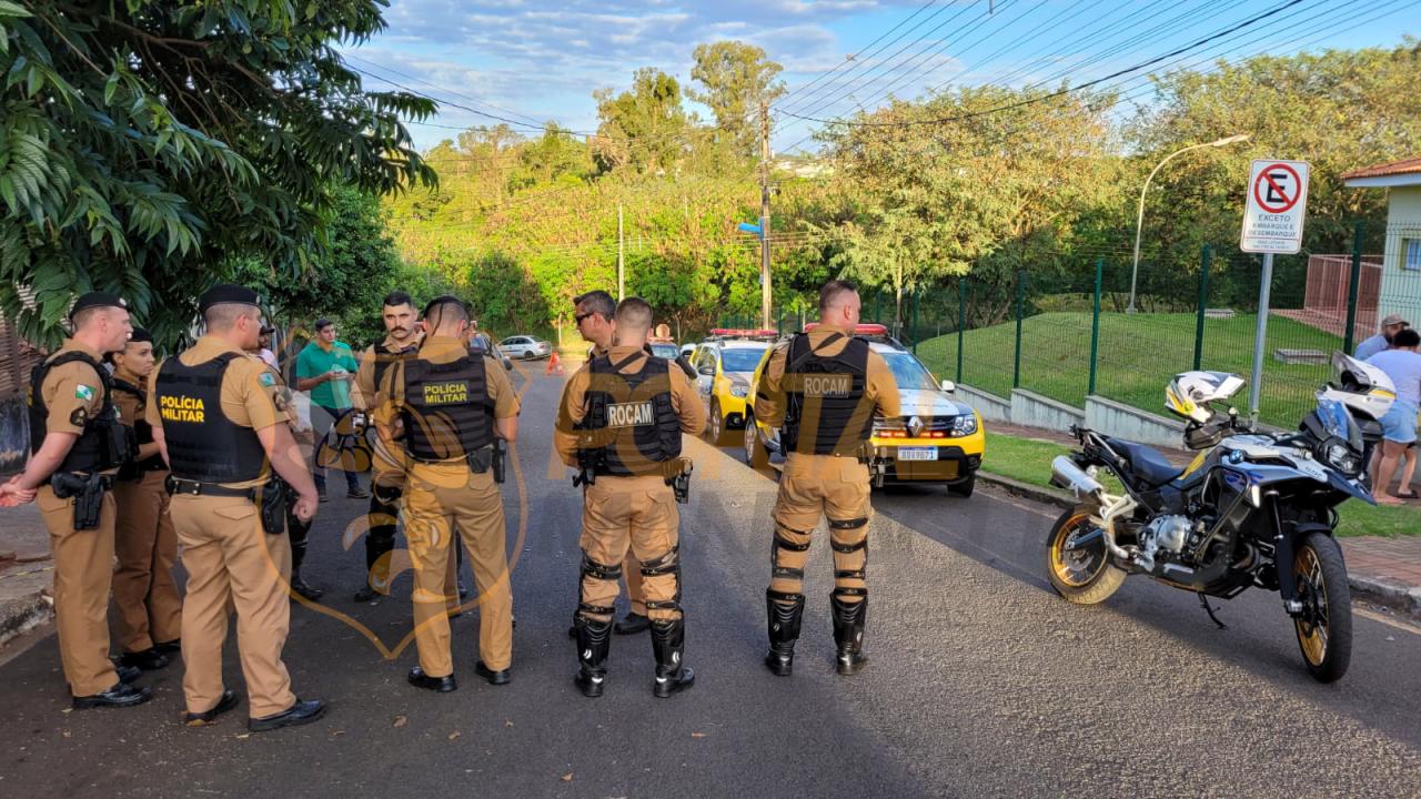 Suspeito de invadir Cmei com faca é imobilizado por funcionário em Maringá