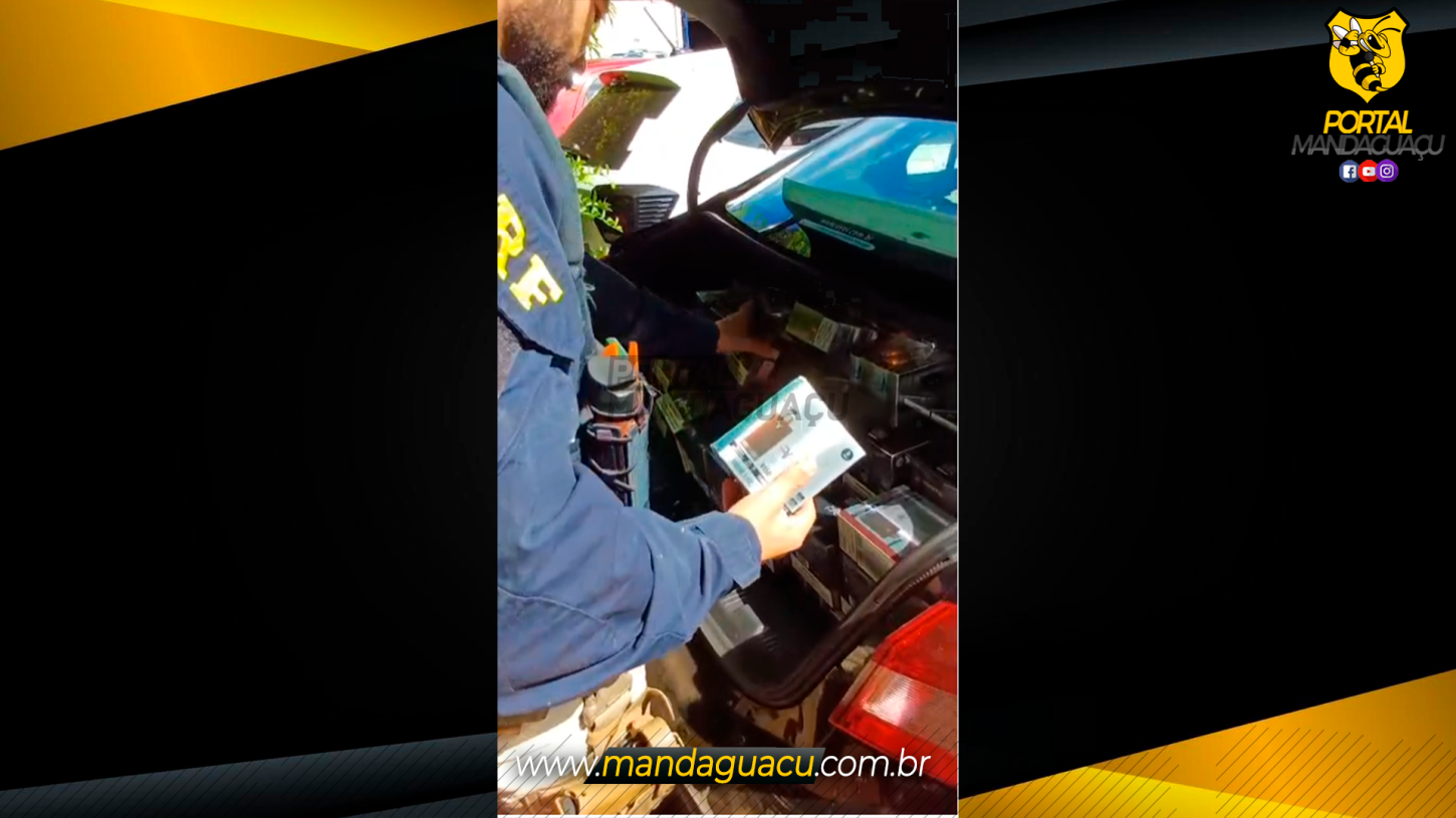PRF APREENDE 5 MIL CIGARROS ELETRÔNICOS APÓS PERSEGUIÇÃO EM MANDAGUAÇU